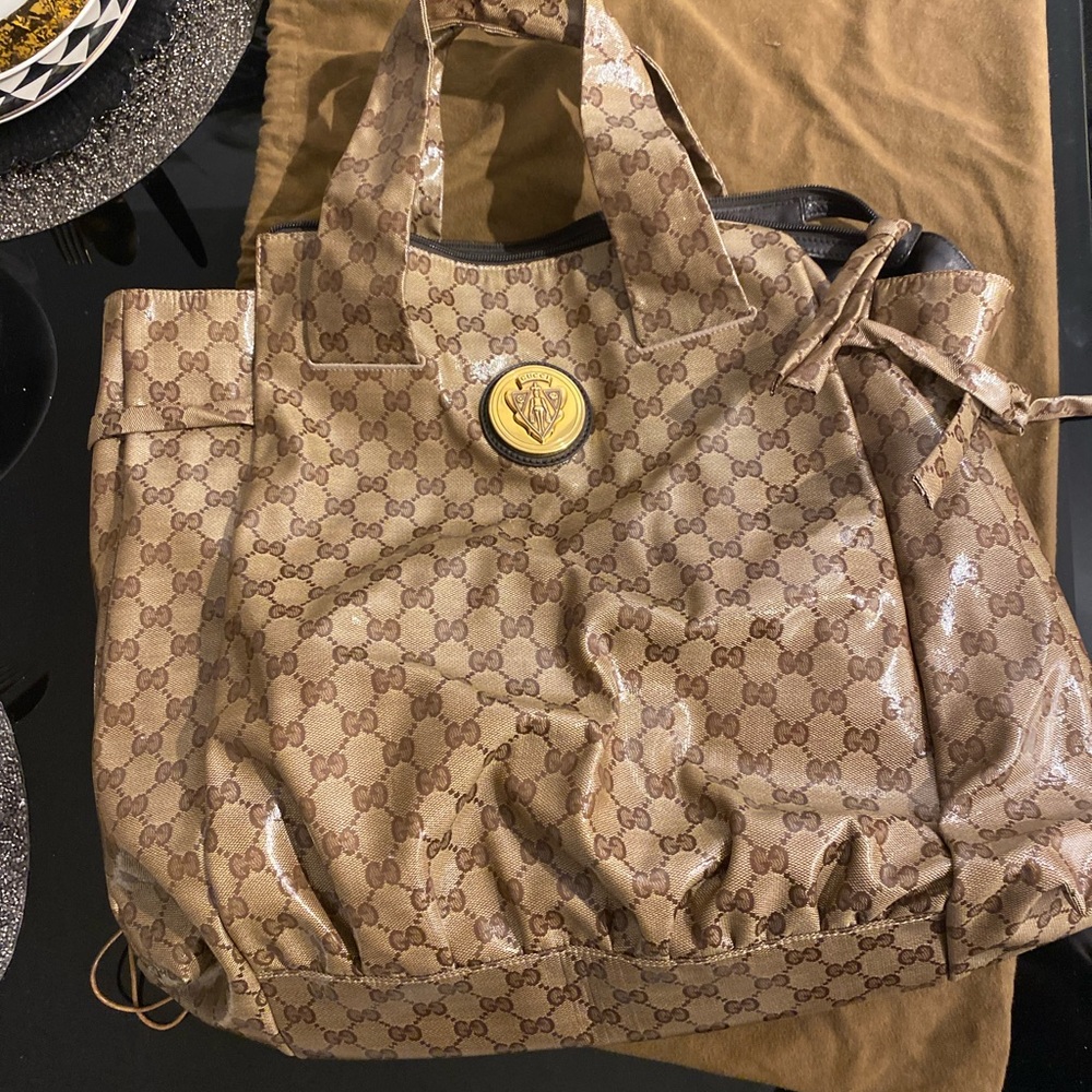 Gucci Original GG Crystal Hysteria Shoulder Hobo Bag - Picture 2 of 14